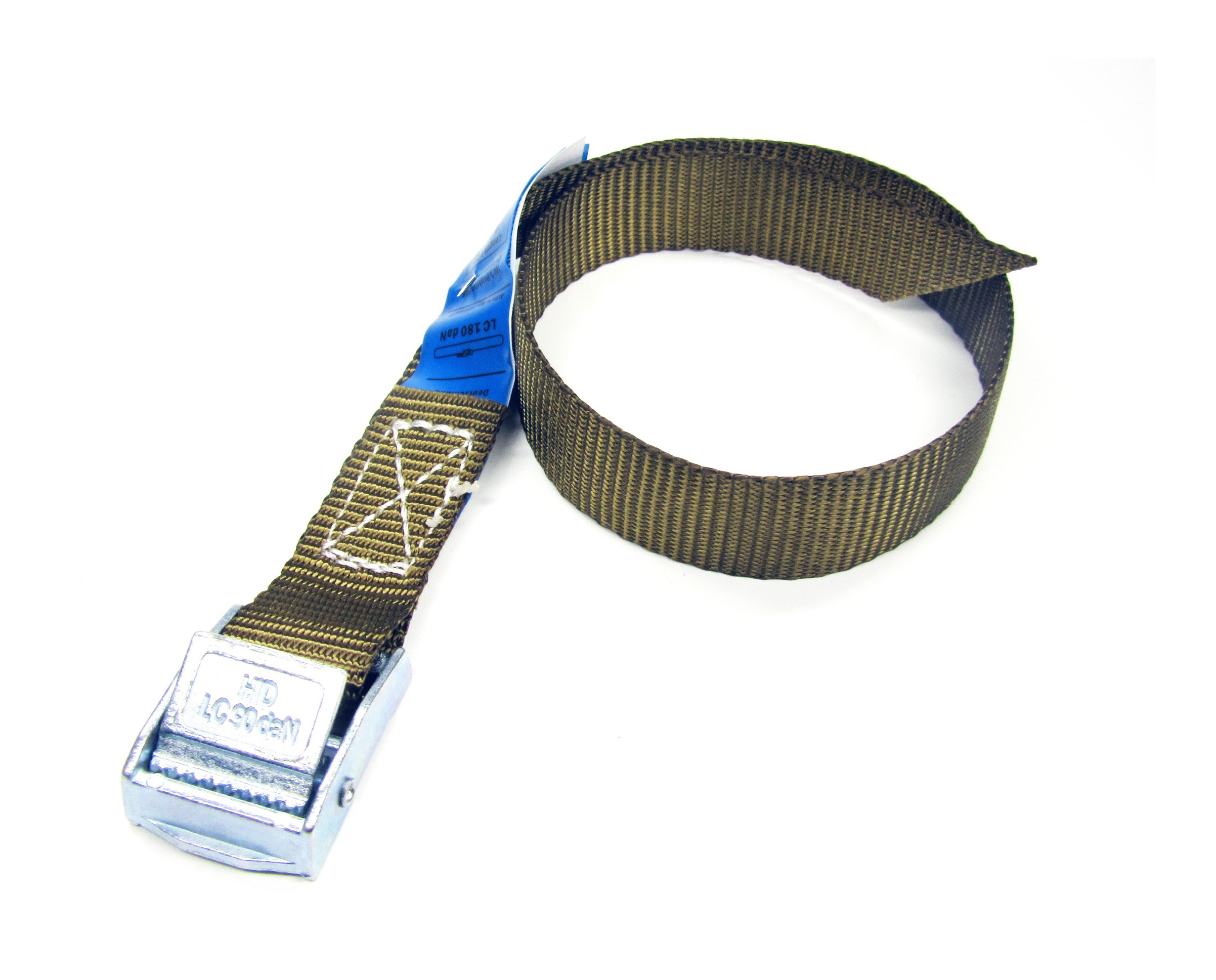 Spanband blauw met klemgesp 20 mm 40 cm